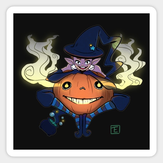 Halloween Genie Sticker by Tihara